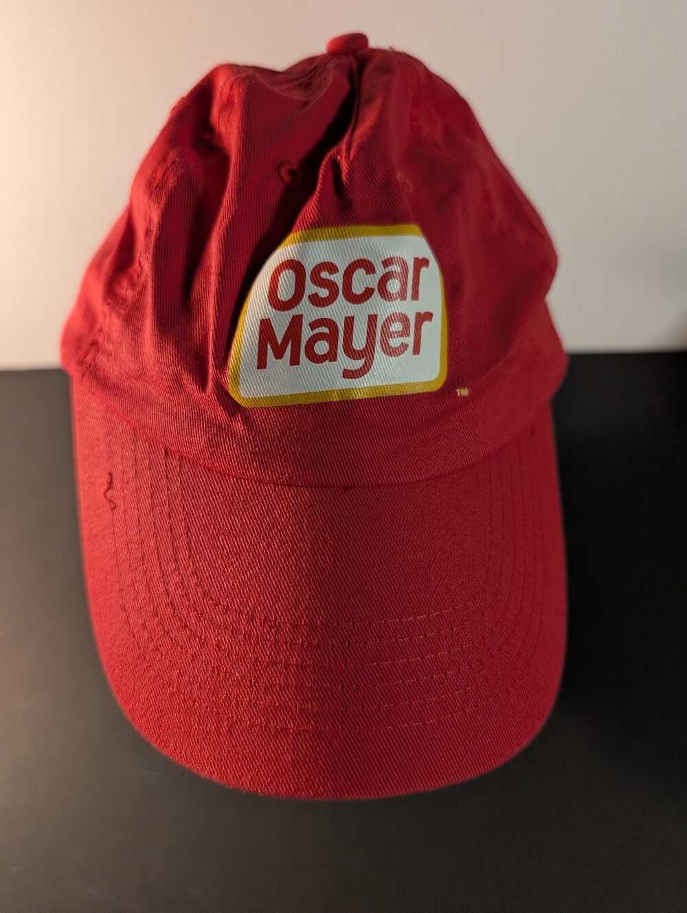 🌭 Vintage Oscar Mayer Bright Red Strapback Hat - Excellent Condition! 🌭